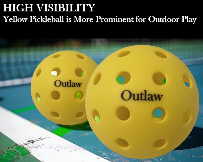 Outlaw Pickleball Balls - Outdoor 4 Pack