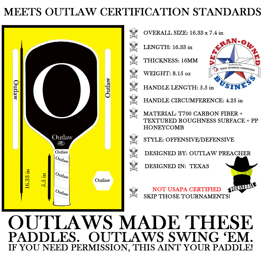 Outlaw Pro Pickleball Paddle