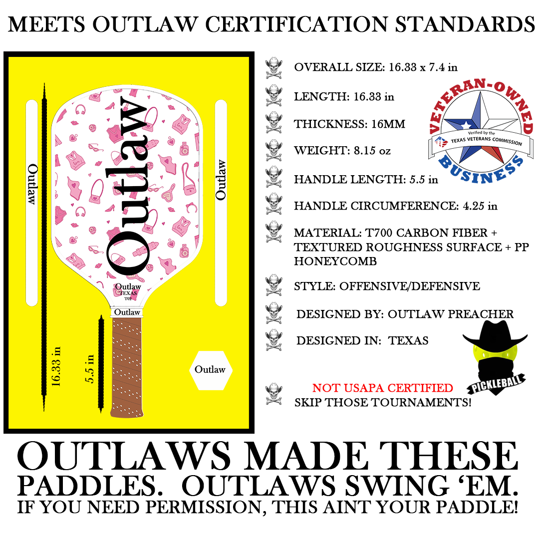 Outlaw Designer Collection - Pink Accessories