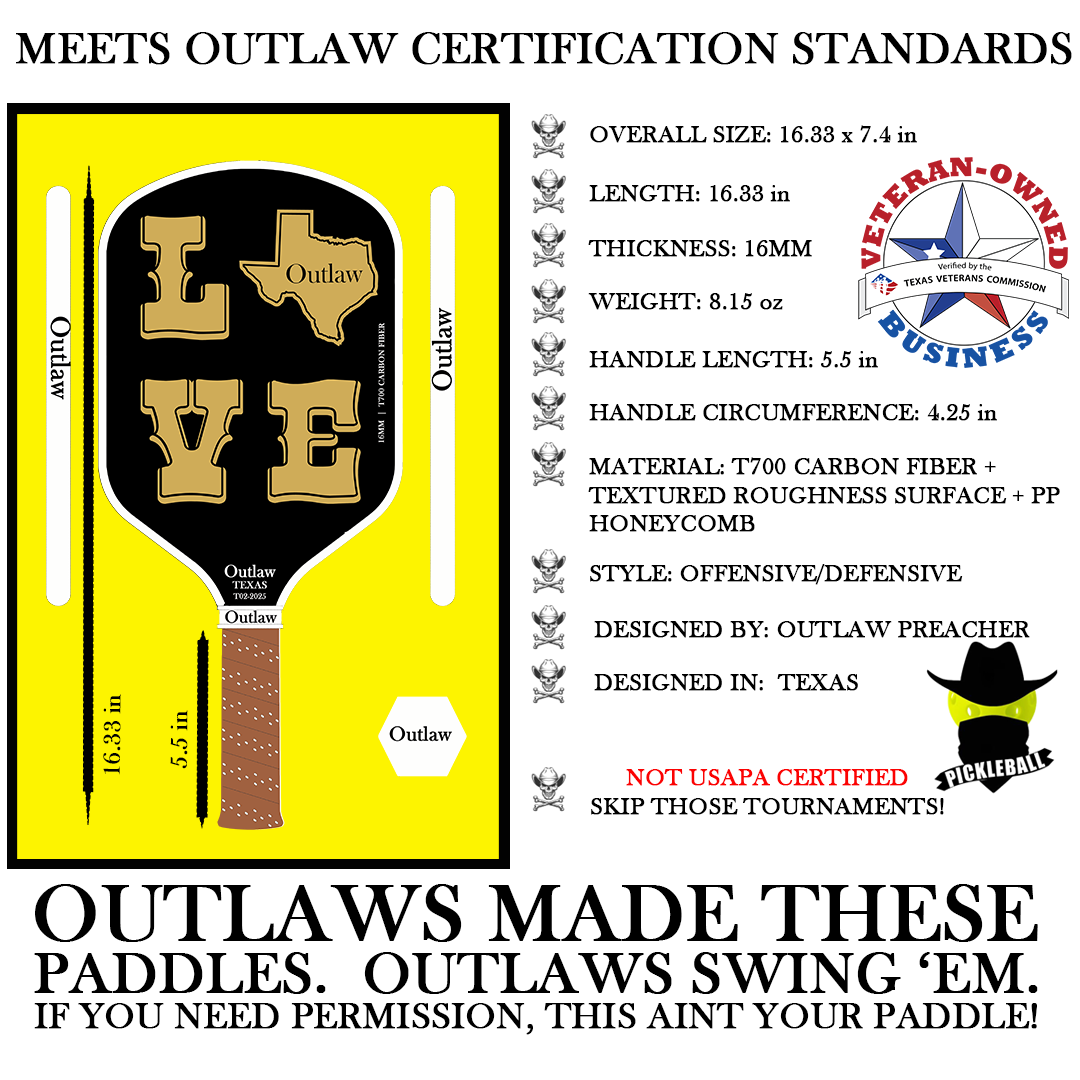 Outlaw Designer Collection - I Love Texas