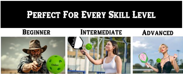 Outlaw Pickleball Balls - Indoor 3 Pack Retail Packaging