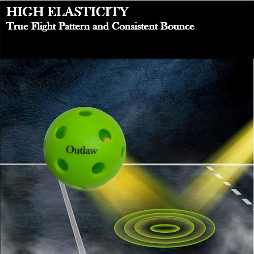 Outlaw Pickleball Balls - Indoor 3 Pack Retail Packaging