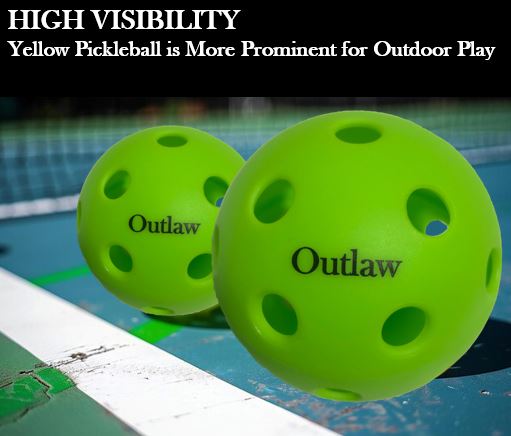 Outlaw Pickleball Balls - Indoor 3 Pack Retail Packaging
